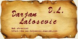 Darjan Lalošević vizit kartica